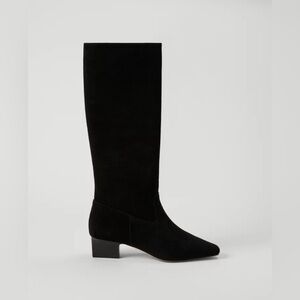 Ann Taylor Black Heeled Boots